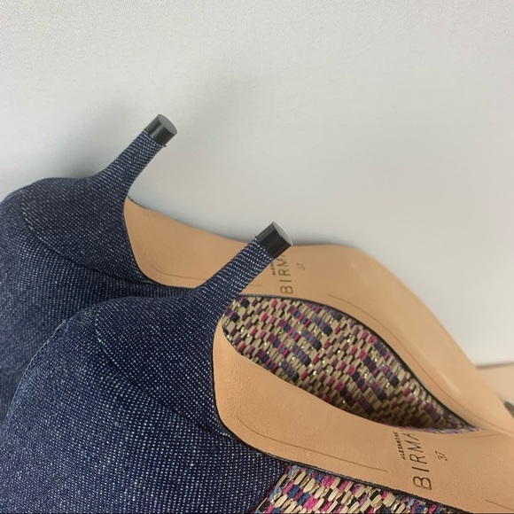 ❌SOLD❌Alexandre Birman Kittie Denim Bootie Sz 37 - Picture 13 of 16